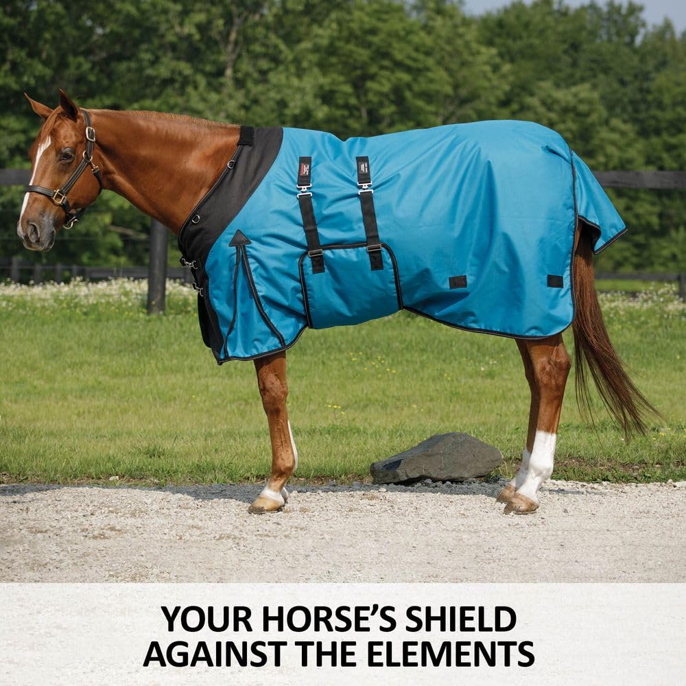 STORM SHIELD Contour Collar Classic II Horse Turnout Blanket | Bellyband Closure | Horse Blankets for Winter Waterproof | Weathe